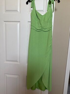 Nordstrom WAYF Lime Green Maxi Dress. Size Medium
